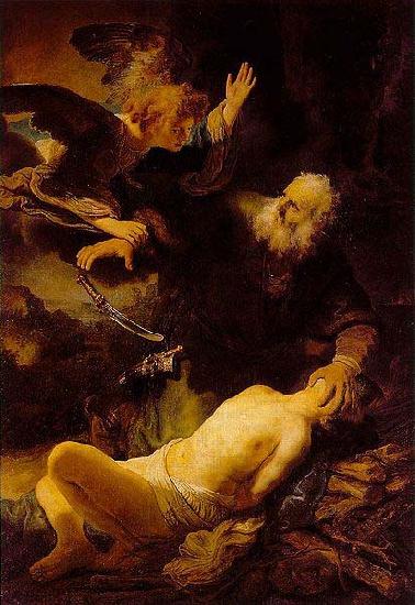 REMBRANDT Harmenszoon van Rijn Abraham and Isaac,